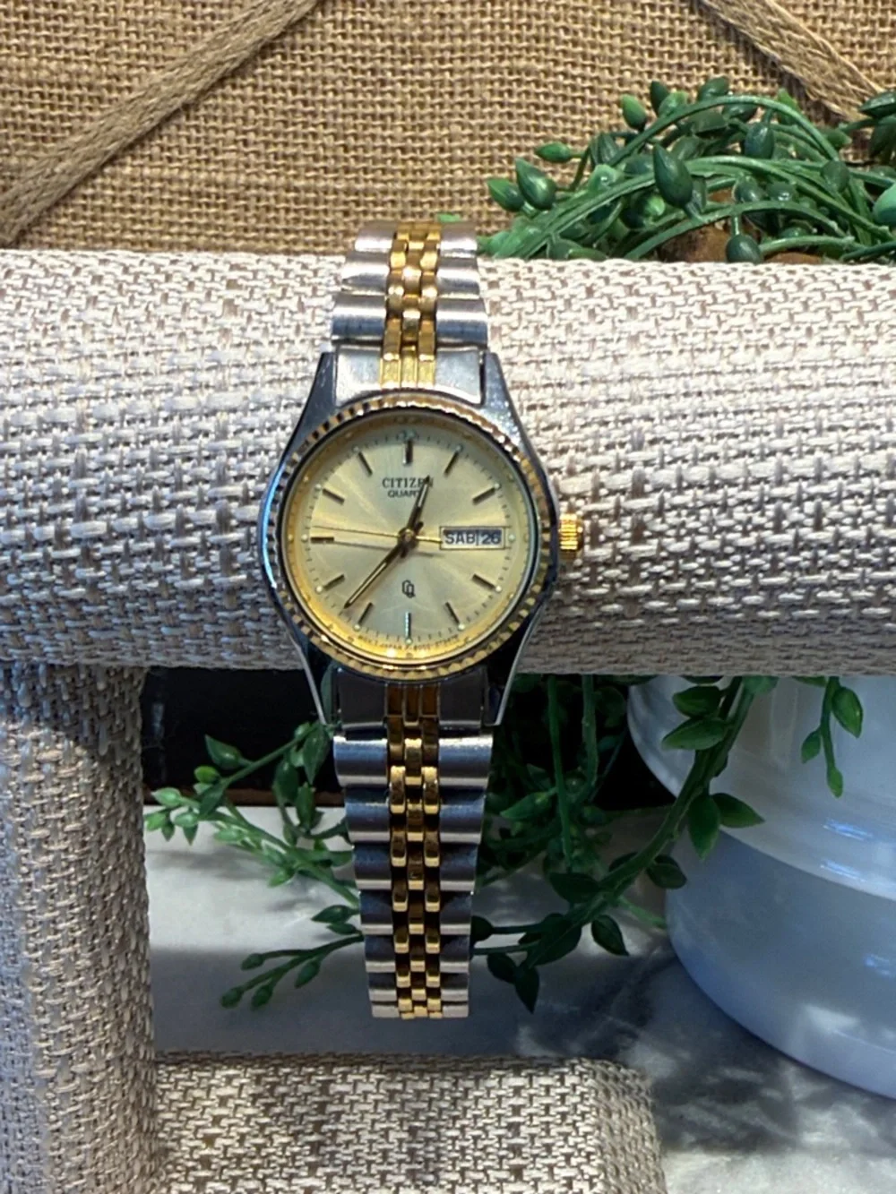 Citizen Two-Tone Gold and Silver Bracelet Watch